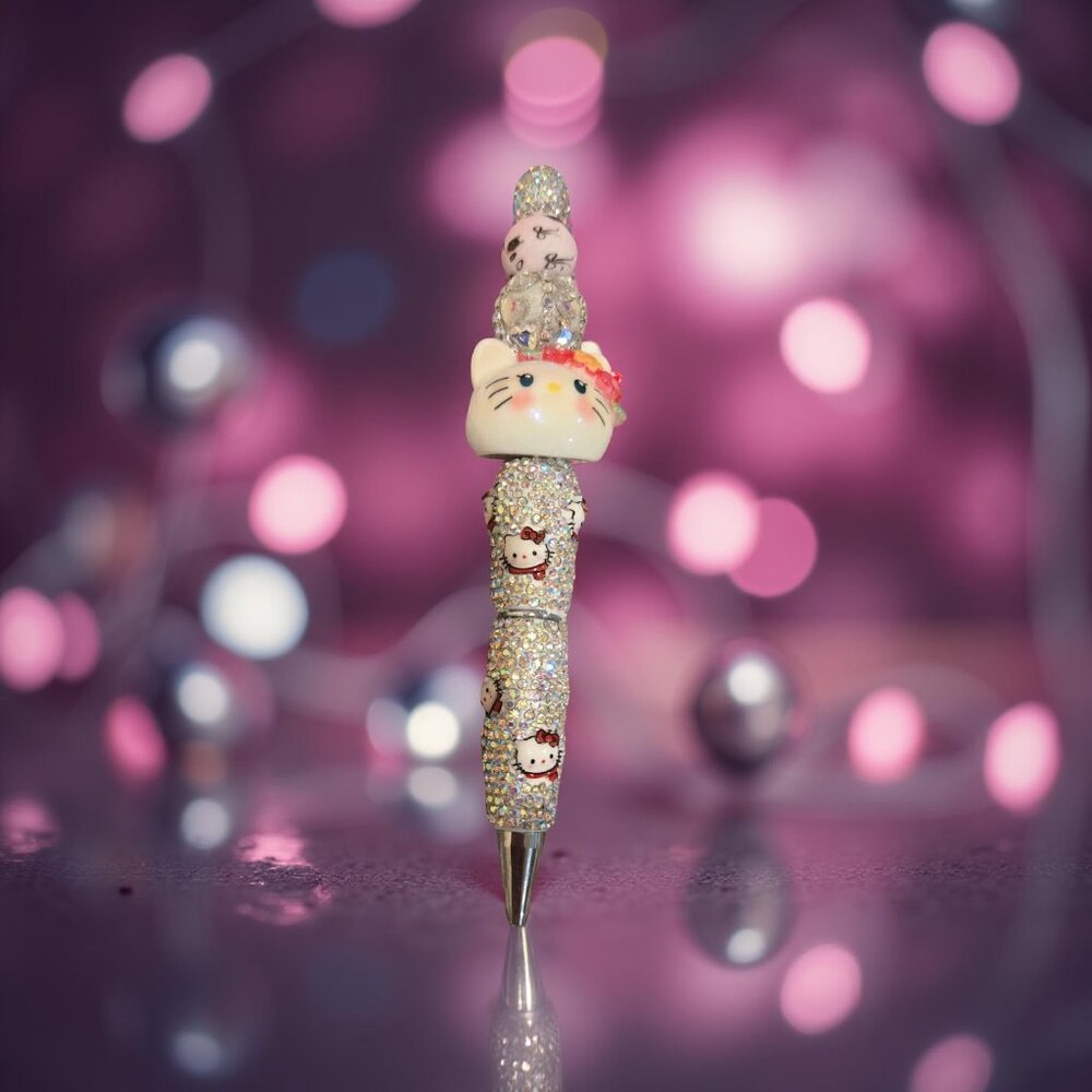 Hello Kitty Rhinestone writing Pen!~ Very Cute!!